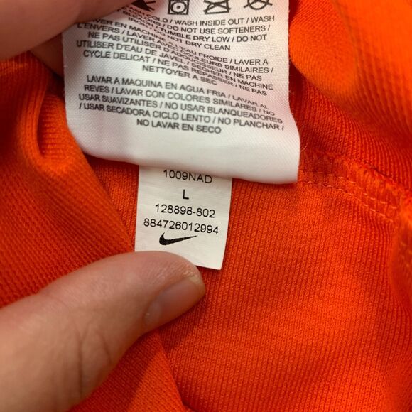 Nike Golf Shirt Mens L Large Flame Red Short Sleeve Moisture Wicking Polo - Picture 9 of 11